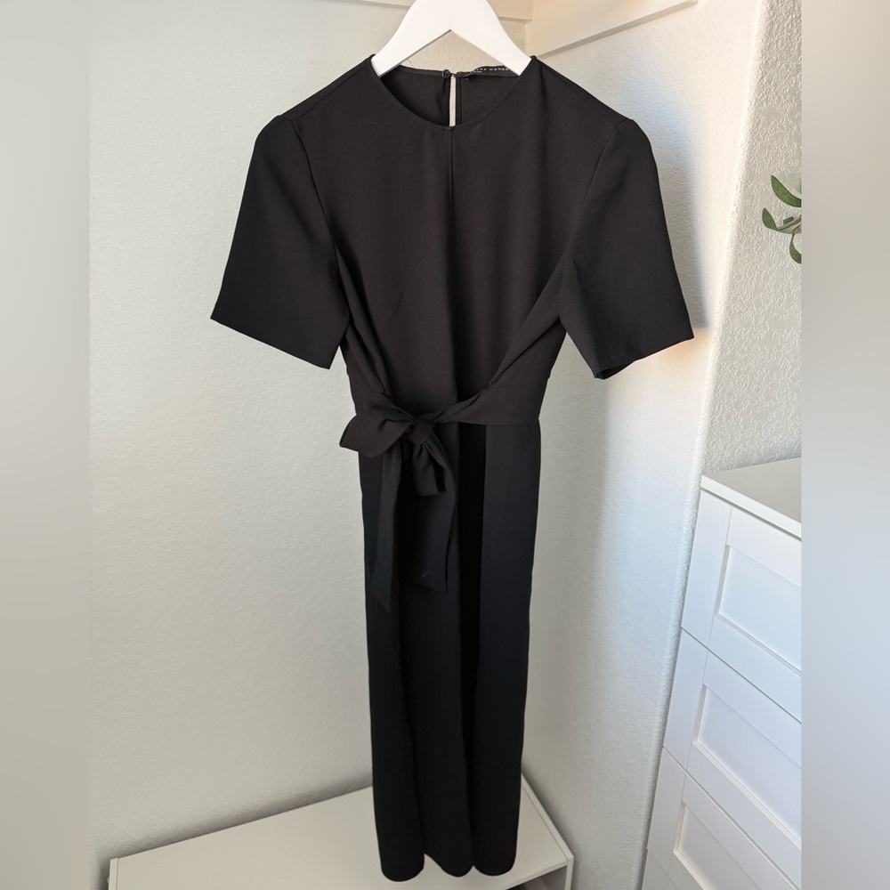 ZARA Black Dress, Size Small, Made In Morocco